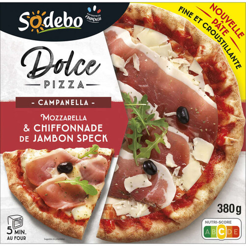 Sodebo Pizza Dolce Campanella Jambon Speck 380g