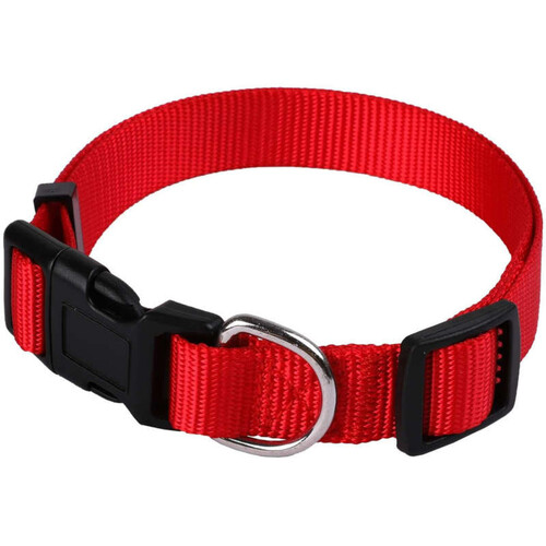 Animalis Collier Basic 25mm et 44/65cm pour Chien Rouge