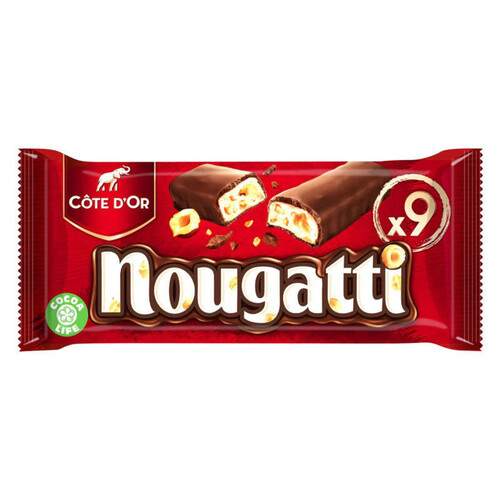 Côte d'Or Nougatti Barres Chocolatées au Lait et Nougat 9x30g