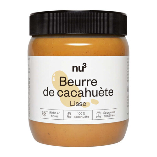 Nu3 Beurre de cacahuète lisse 500g