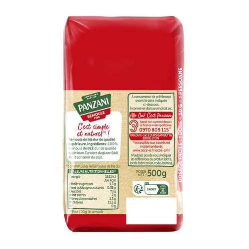 Panzani Semoule Fine 500g