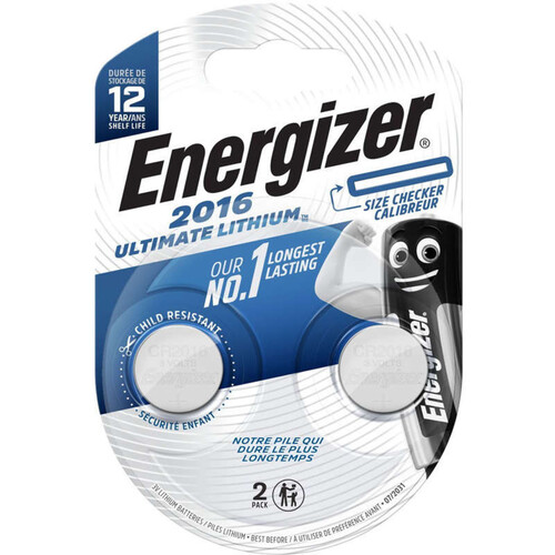 Energizer 2 Piles 2016 Ultimate Lithium