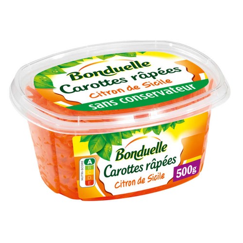 Bonduelle Carottes Râpées Citron 500g