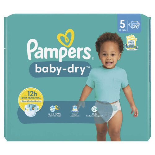 Pampers Couches Baby-Dry Taille 5 x39