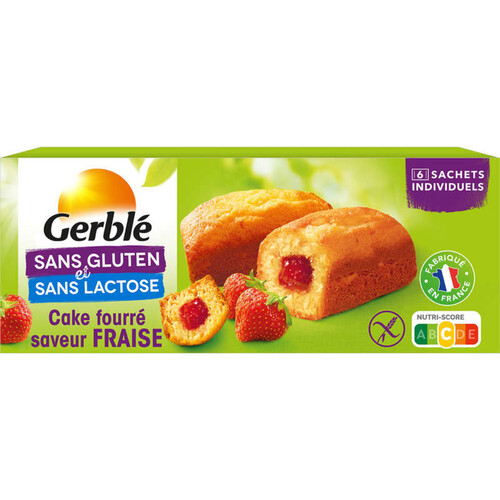 Gerblé Cake fourré à la fraise sans gluten 210g