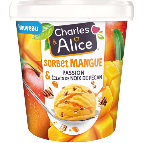 Charles & Alice Sorbet mangue passion 450ml