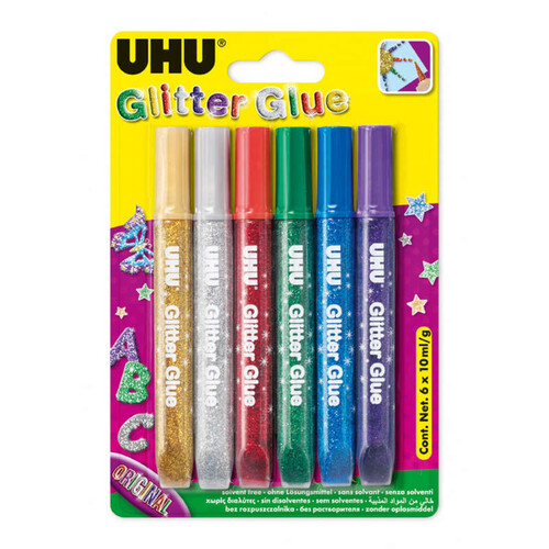 Uhu Tubes Glitter Glue X6