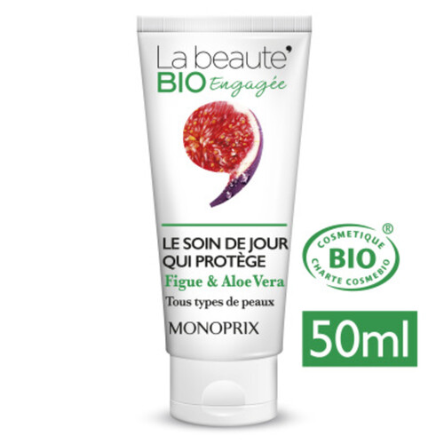 Monoprix La Beauté Bio Le Soin De Jour Qui Protège 50Ml