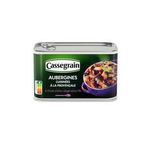 Cassegrain aubergines cuisinées à la provençale à l'huile d'olives extra vierge 375g