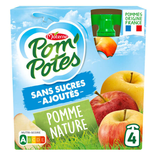 Pom'Potes Pomme Nature 4 X 90g