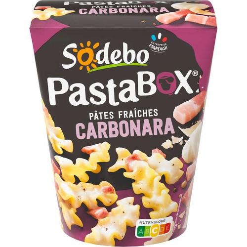 Sodebo Pasta Box Fusilli à la carbonara 330g