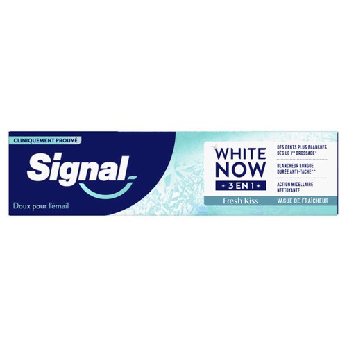 Signal White Now Dentifrice 3en1 Fresh Kiss Vague de fraicheur 75ml