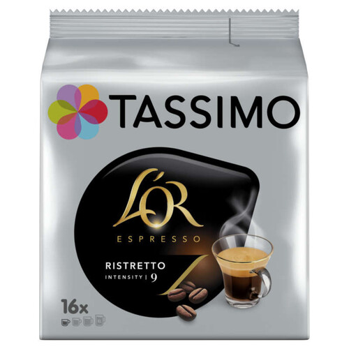 Tassimo Café L'Or Espresso Ristretto intensité 9 x16 dosettes 128g