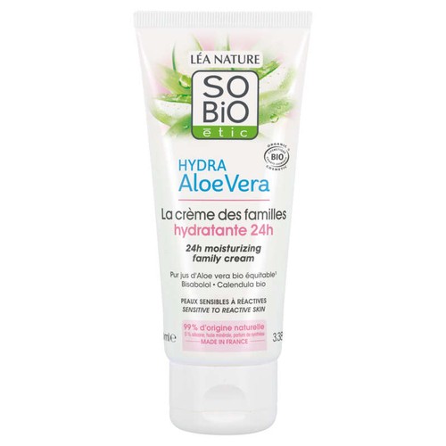 SO'BiO Étic Crème Hydratante 24h Aloe Vera 100ml
