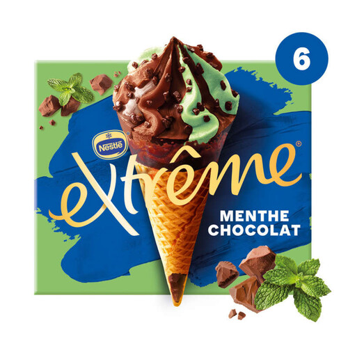 Nestlé Extrême glaces menthe chocolat 6x71g