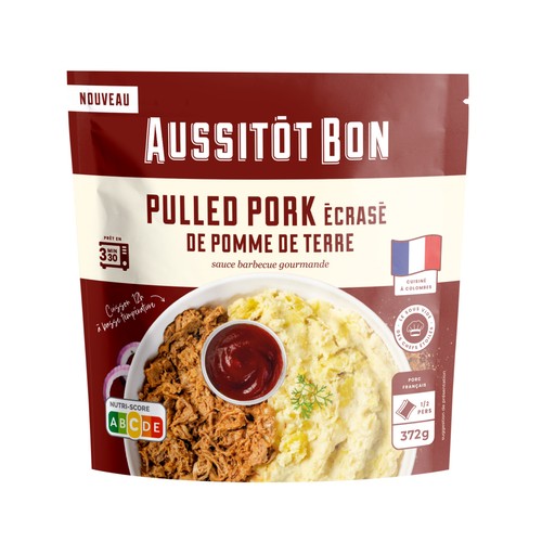 Aussitôt bon Pulled pork purée 372g