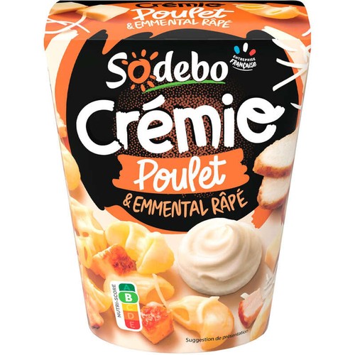 Sodebo Pasta box Cremiobox poulet à la crème 280g