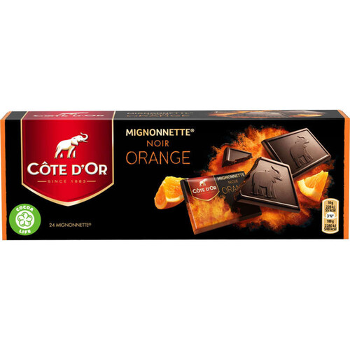 Côte d'Or Mignonnettes Tablette Chocolat Noire Orange 24x10g