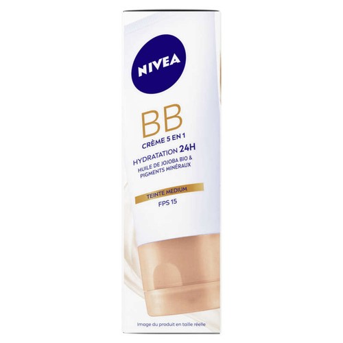Nivea Crème De Teint 6 En 1, Médium, Effet Peau Nue Parfaite. 50ml