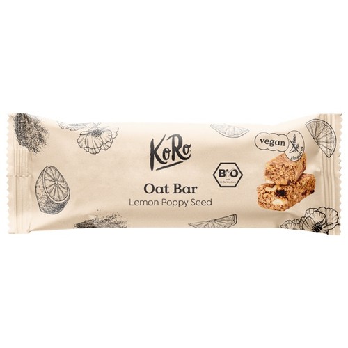 KoRo Barre d'avoine Bio citron-graines de pavot 60g