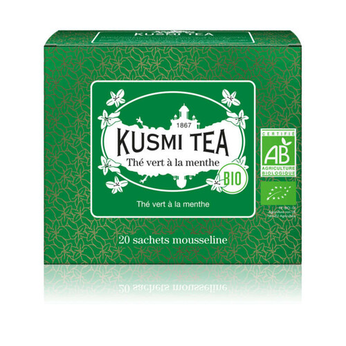 Kusmi Tea Thé Vert à la Menthe Bio x20 Sachets