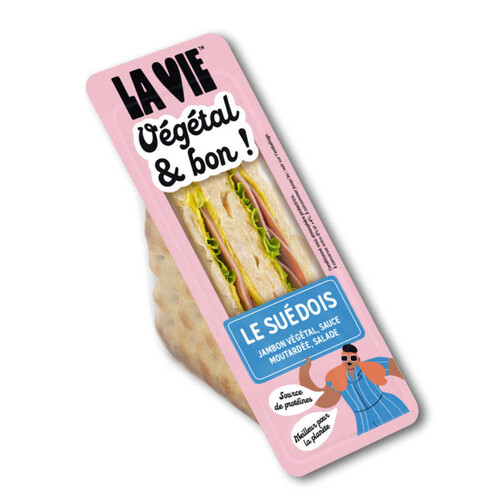 La Vie Club Sandwich suédois végétal 145g