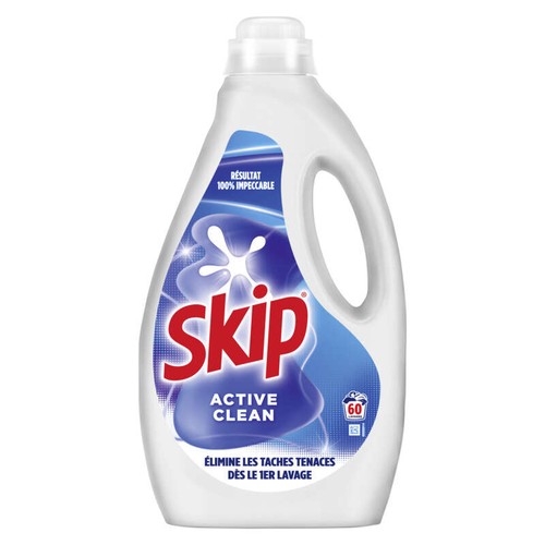 Skip Lessive Liquide Active Clean x60 Lavages