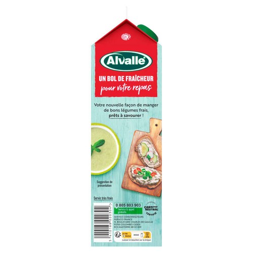 Alvalle Gazpacho À Base De Concombre Et Menthe 1L