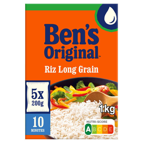 Ben's Original Riz Long Grain Sachet cuisson 5x200g