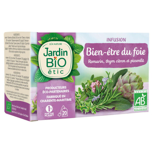 Jardin Bio infusion bien-être du foie x20 - 30g