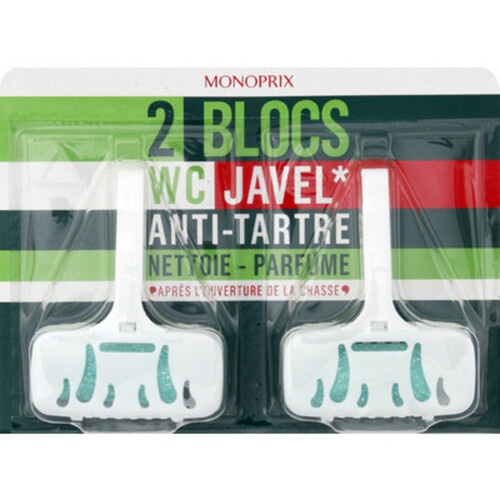 Monoprix Bloc Javel W.C Anti-Traces 2 X 38G
