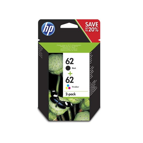 Hp Cartouches D'Encres Noire Et Couleurs N°62