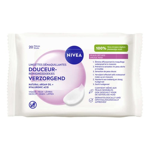 Nivea Lingettes Démaquillantes Pour Peaux Sèches x20