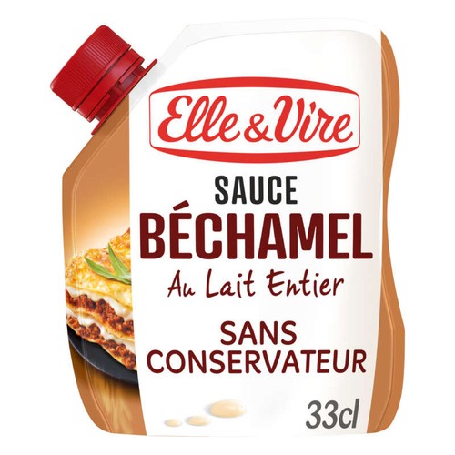 Elle & Vire Sauce béchamel au lait entier format poche 33cl
