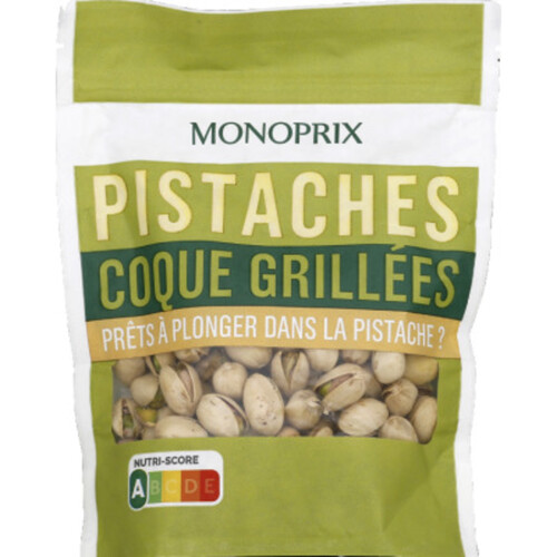 Monoprix pistaches coque grillées 125g