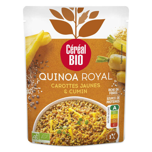 Cereal Bio Quinoa Royal Carottes Jaunes & Cumin 220g