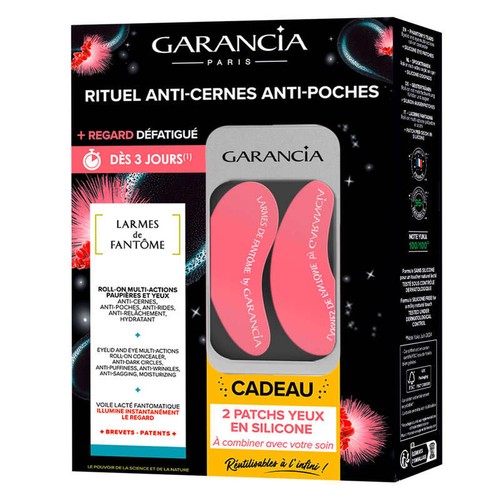 Garancia Larmes de Fantôme 10ml + 2 Patchs Yeux en Silicone Réutilisables Offert