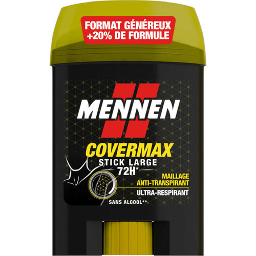 Mennen Cover Max Déodorant Stick Large 60ml
