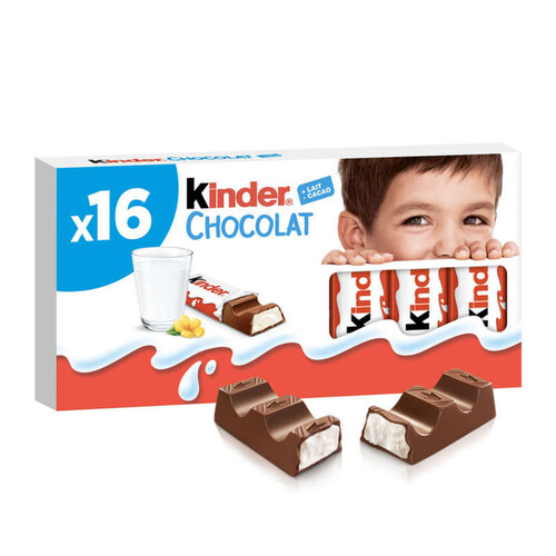 Kinder x16 Barres Chocolats 200g