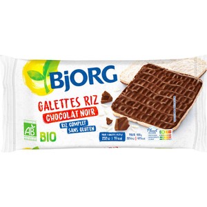 Bjorg Galettes Riz Chocolat Noir Bio 90g