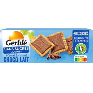 Gerblé Biscuit fondant chocolat lait sans sucres ajoutés  126g