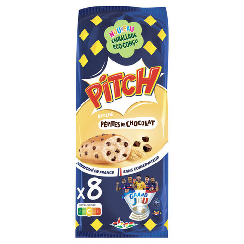 Pitch - Pitch brioche pépites de Chocolat - x8 300g