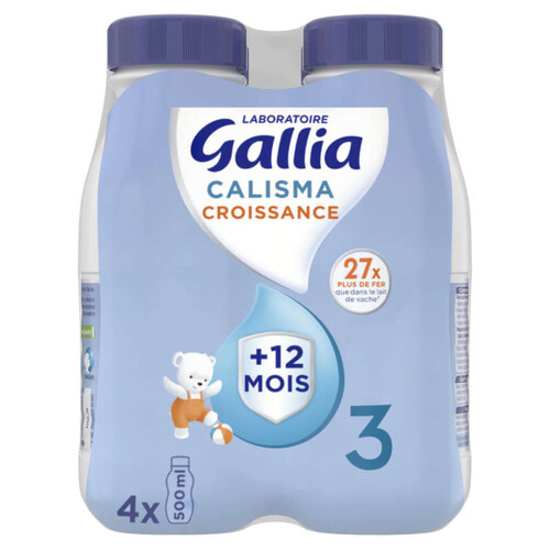 Gallia Lait De Croissance 3ème Age De 12 à 36 Mois 4x500ml