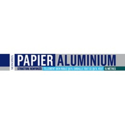 Monoprix Papier aluminium structure renforcée 15m