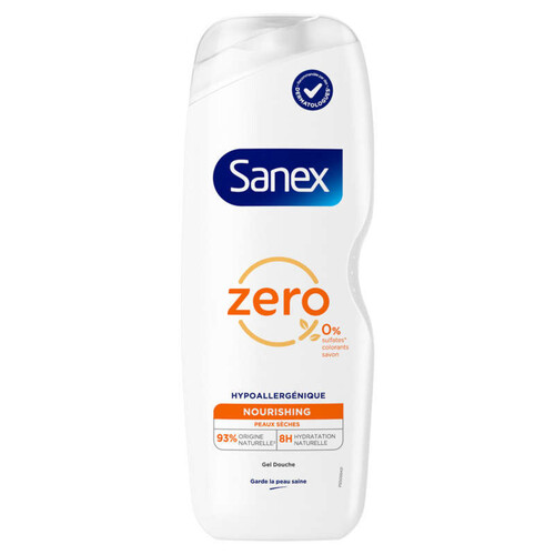 Sanex Gel Douche Zéro 0% Essentials Peaux Sèches 725 ml