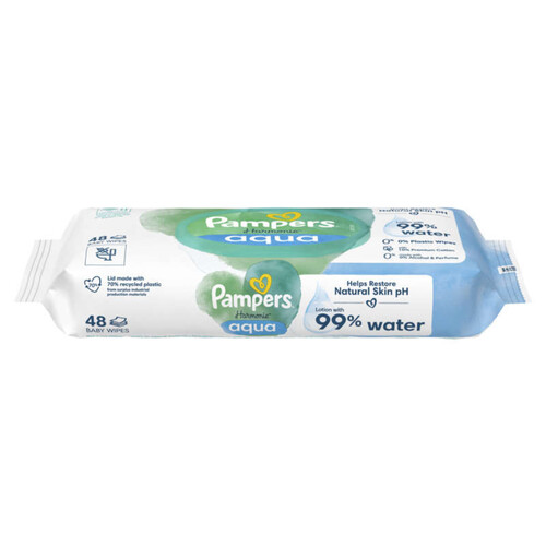 Pampers Aqua Harmonie Lingettes Bébé x48