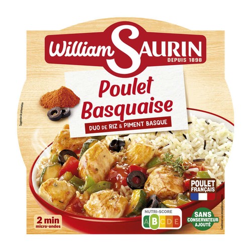 William Saurin Poulet Basquaise Duo de Riz 285g