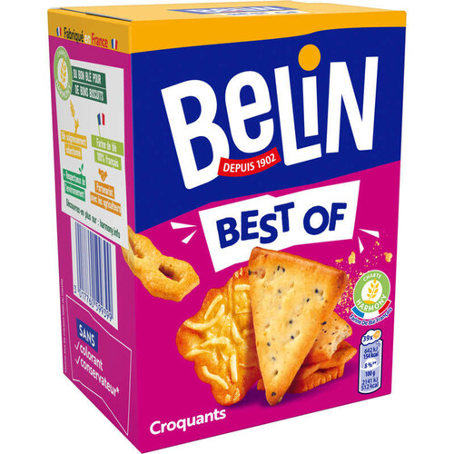 Belin Best of Box Biscuits Apéritifs Crackers Craquants 90g