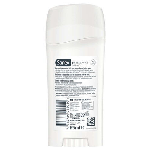 Sanex Déodorant Stick Dermo Protector 24h 65 ml
