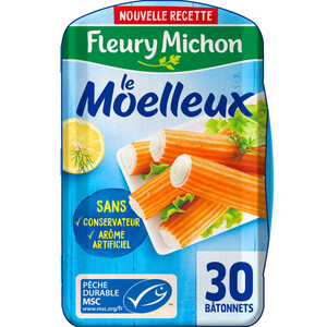 Fleury Michon Bâtonnets Surimi Moelleux 480G